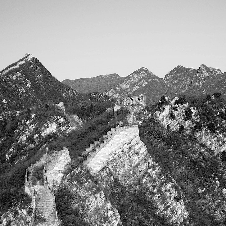 de grote muur, Peking, het landschap, monumenten