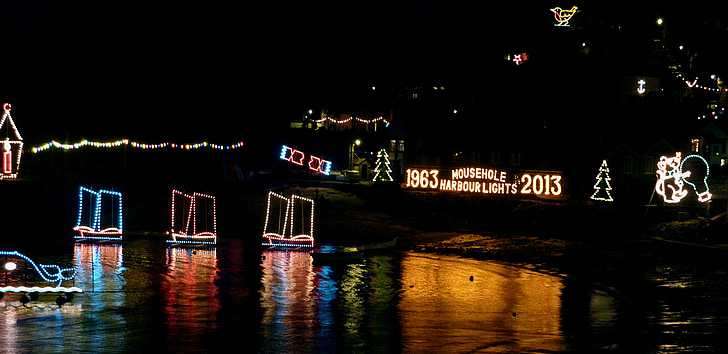 happy new year, light, christmas, cornwall, mousehole, new year's eve, new year's day