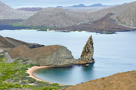Galápagos-szigetek, Galapagos, vulkáni, táj, természet, festői, táj