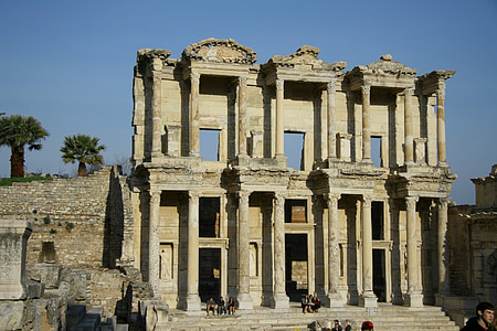 Turkija, Efesas, biblioteka, orientyras, kultūra, griuvėsiai, senas