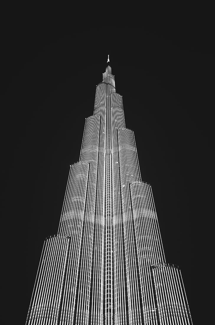 arhitectura, clădire, Burj khalifa, afaceri, City, peisajul urban, contemporan