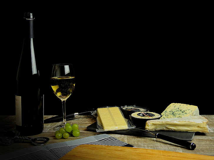 vynas, gėrimas, alkoholio, stiklo, butelis, vyno butelis, vyno taurė