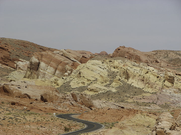 park narodowy, Stany Zjednoczone Ameryki, dolinie ognia, kolorowy kamień, Painted desert, Pustynia, krajobraz