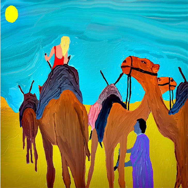 pintura, color, colors, camells joc de color, desert de, sorra, fons