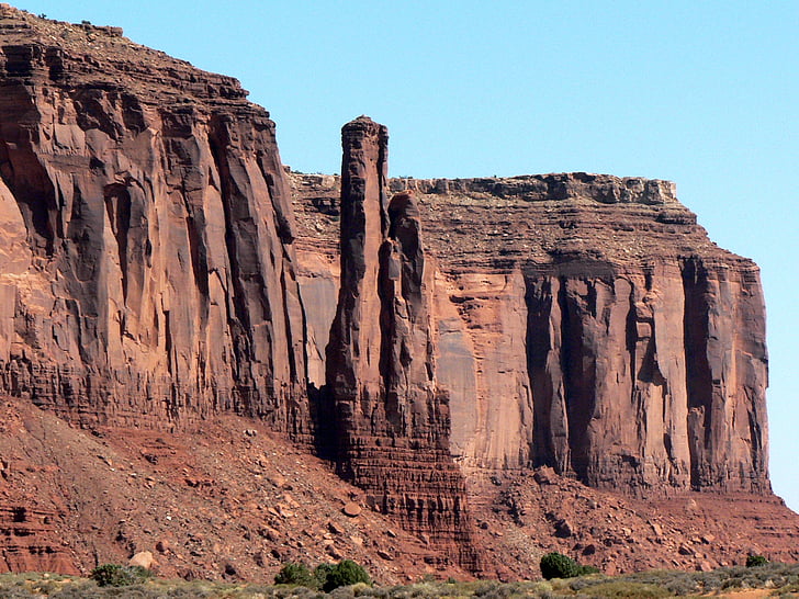 Arizona, nation Navajo, vallée de monument, falaises, Panorama, désert, nature