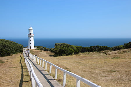 Lighthouse, oceáne road, pobrežie, Austrália, Cestovanie