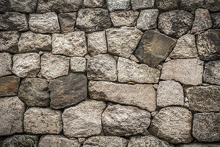 paret, Damme, mur de pedra, patró, textura, gris, fons