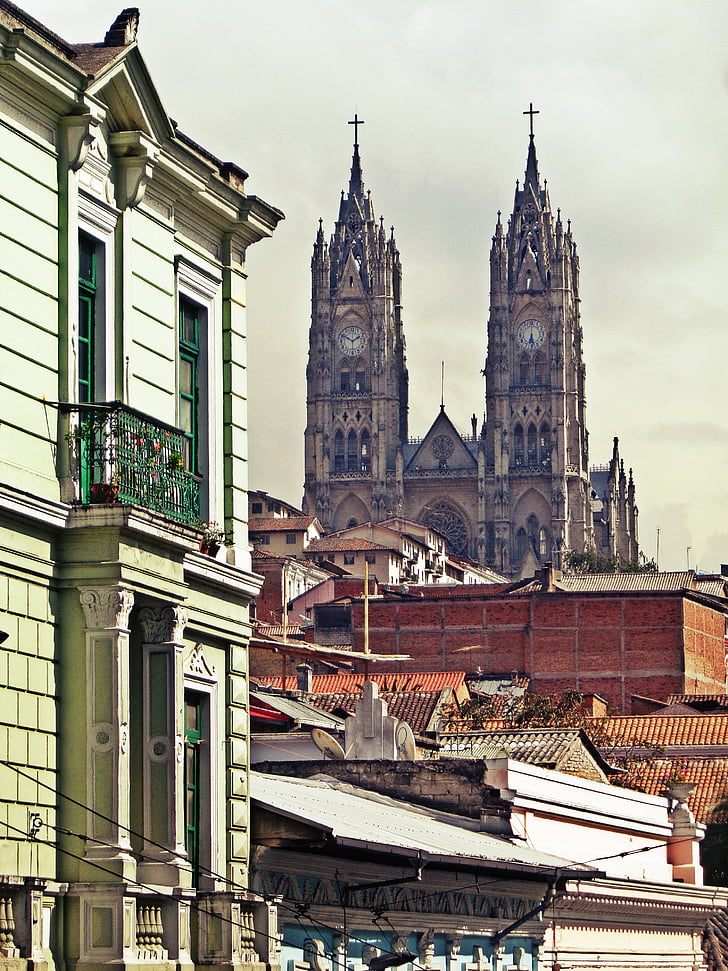 Quito, Ecuador, a katedrális, Dél-Amerika
