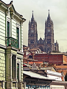 Quito, Ecuador, de kathedraal, Zuid-Amerika